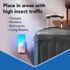 imageRaid Essentials Flying Insect Light Trap Starter Kit 2 PlugIn Devices  2 Cartridges Featuring Light Powered Attraction