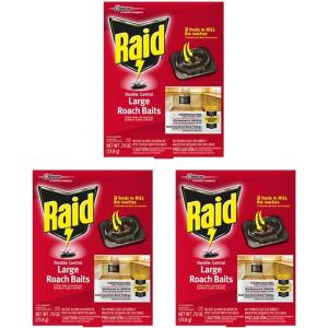 imageRaid Double Control Large Roach Baits 8 Count Pack of 18 Count Pack of 3