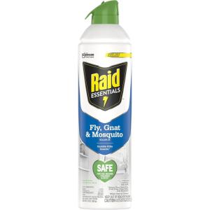 imageRaid Essentials Fly Gnat and Mosquito Killer Aerosol Spray Safe for Use Around Children and Pets 10 oz