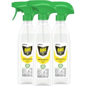 imageRaid Essentials MultiInsect Killer Spray Bottle Child ampamp Pet Safe for Indoor Use 12 oz Pack of 3