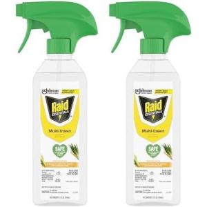 imageRaid Essentials MultiInsect Killer Spray Bottle Child and Pet Safe for Indoor Use Lemongrass Scent 12 fl oz12 Ounce Pack of 2