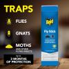 imageRaid Fly Stick Flying Insect Trap for IndoorOutdoor Use 2 Pack Over 150 Insects Per Stick Fly Sticky Trap for Flies Gnats amp Moths Lasts Up to 3 Months People amp Pet Friendly Hang or Place6