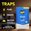 imageRaid Fly Stick Flying Insect Trap for IndoorOutdoor Use 2 Pack Over 150 Insects Per Stick Fly Sticky Trap for Flies Gnats amp Moths Lasts Up to 3 Months People amp Pet Friendly Hang or Place2
